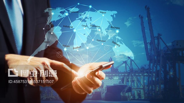 商务物流概念全球商务连接技术接口gobalBusiness Logistics concept, Global business connection technology interface gobal